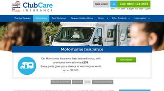 Motorhome Insurance - Club Care Insurance