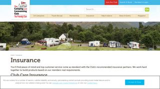 Insurance, Breakdown and Recovery Policies - The Camping and ...
