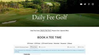 Book a Tee Time - ClubLink
