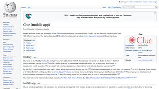 Clue (mobile app) - Wikipedia