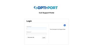 CLX Support Login