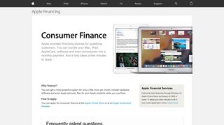 Apple (United Kingdom) - Financial Services - Consumer Finance
