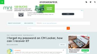 I forgot my password on CM Locker, how can I recover it? - Android ...