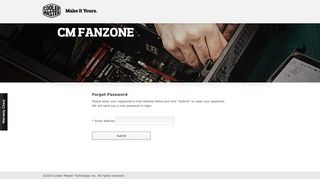 CM Fanzone - Forgot Password