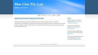 National Online Induction Portal | Blue Glue Pty. Ltd.
