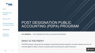 Post Designation Public Accounting Program | CPA Ontario