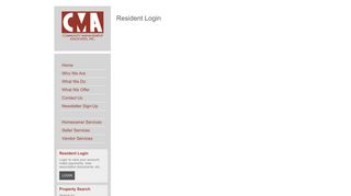 Resident Login | CMA/Community Management Associates