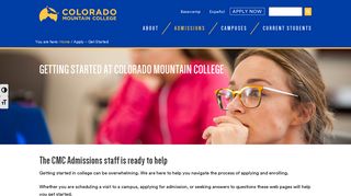 Apply - Get Started - Colorado Mountain College