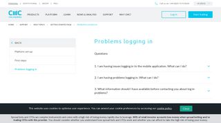Logging In | Mobile & Platform FAQs & Support | CMC Markets