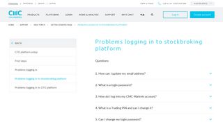 Logging In To The Stockbroking Platform | Support | CMC Markets