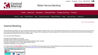 Internet Banking - Central Murray Credit Union