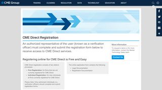 CME Direct Registration - CME Group