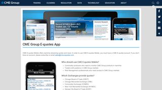 CME Group E-Quotes Mobile – CME Group