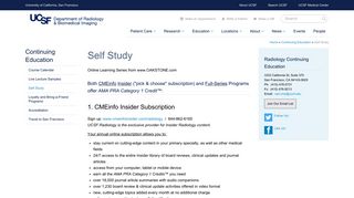 Self Study | UCSF Radiology