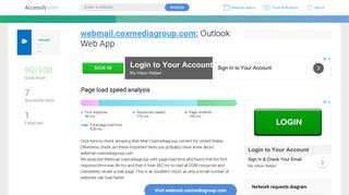 Access webmail.coxmediagroup.com. Outlook Web App