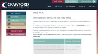 Crawford Memorial Hospital - Patient Portal