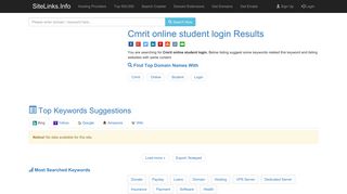 Cmrit online student login Results For Websites Listing - SiteLinks.Info