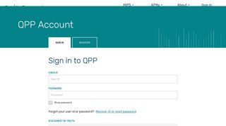 Login - QPP - CMS