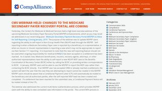CMS Webinar Held: Changes to the Medicare Secondary Payer ...