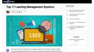Top 17 Learning Management Systems - CMS Critic