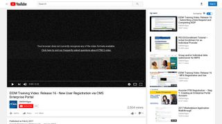EIDM Training Video: Release 16 - New User Registration via CMS ...
