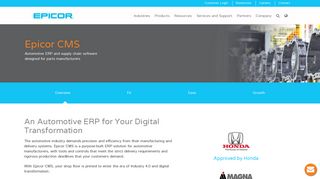Manufacturing System | CMS | Epicor