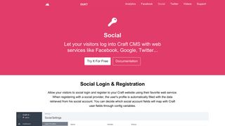 Social plugin for Craft CMS - Dukt