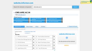 cms.iare.ac.in at Website Informer. Visit Cms Iare.