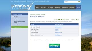 Employee Services | City of Redding