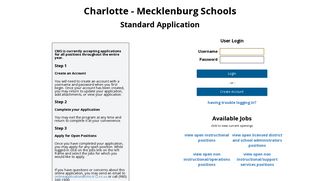 Apply - Standard Application Login