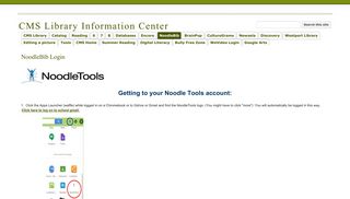 NoodleBib Login - CMS Library Information Center - Google Sites