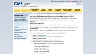 Access to CMS Systems and Enterprise Identity Management (EIDM ...