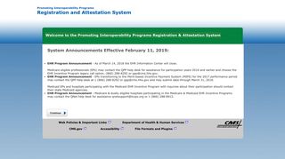 Welcome to the Promoting Interoperability Programs ... - CMS