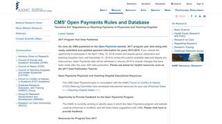 CMS' Open Payments Rules and Database - Conflicts of Interest in ...