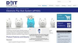 Electronic Pay Stub System (ePASS) - Enterprise Applications