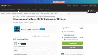 Discussion on CMS pro - Content Management System | CodeCanyon