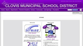Skyward - Clovis Municipal School District