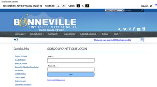 CMS Login - Bonneville Joint School District 93