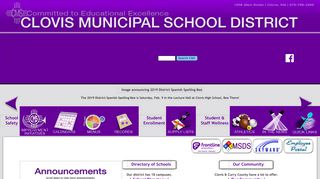 Clovis Municipal School District: Home