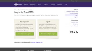 Log in to your TourCMS account