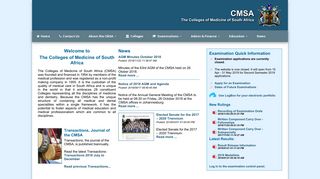 The Colleges of Medicine of South Africa: Home Page