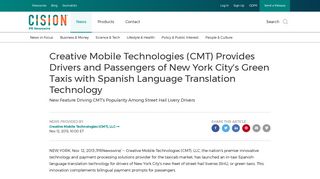 Creative Mobile Technologies (CMT) Provides Drivers and ...