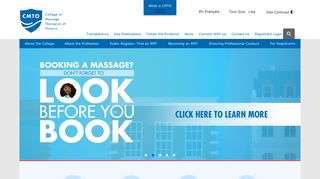 College of Massage Therapists of Ontario (CMTO)