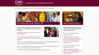 Applying to CMU | Central Michigan University