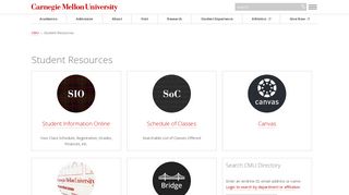 Student Resources - CMU - Carnegie Mellon University