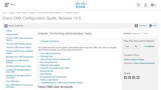 Cisco CMX Configuration Guide, Release 10.5 - Performing ...