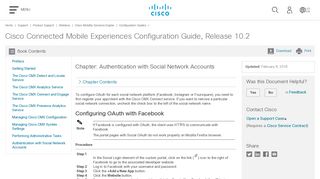 Cisco Connected Mobile Experiences Configuration Guide, Release ...