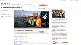 All jobs at Canadian National Railway / CN | Eluta.ca