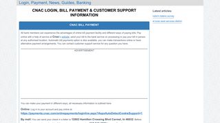 Cnac Login, Bill Payment & Customer Support Information