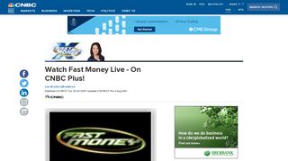 Watch Fast Money Live - On CNBC Plus! - CNBC.com